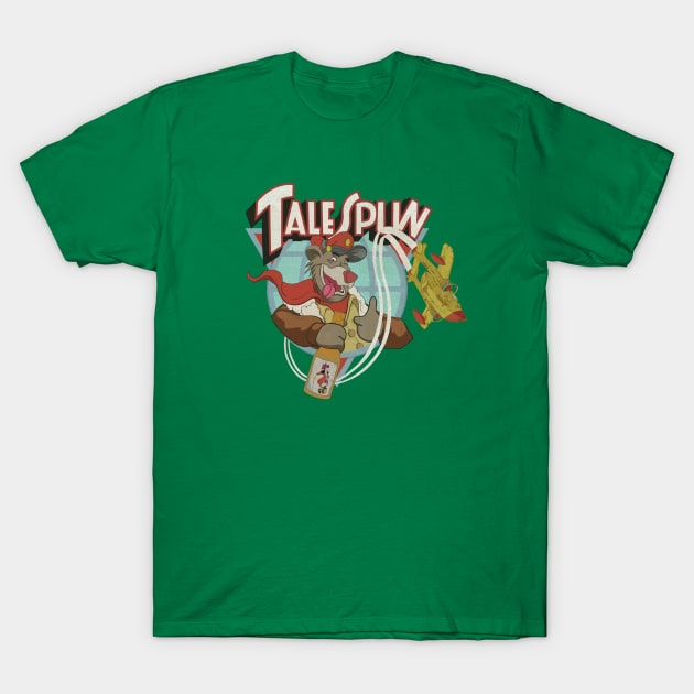 Tailspun Distressed T-Shirt by BAHMcreations